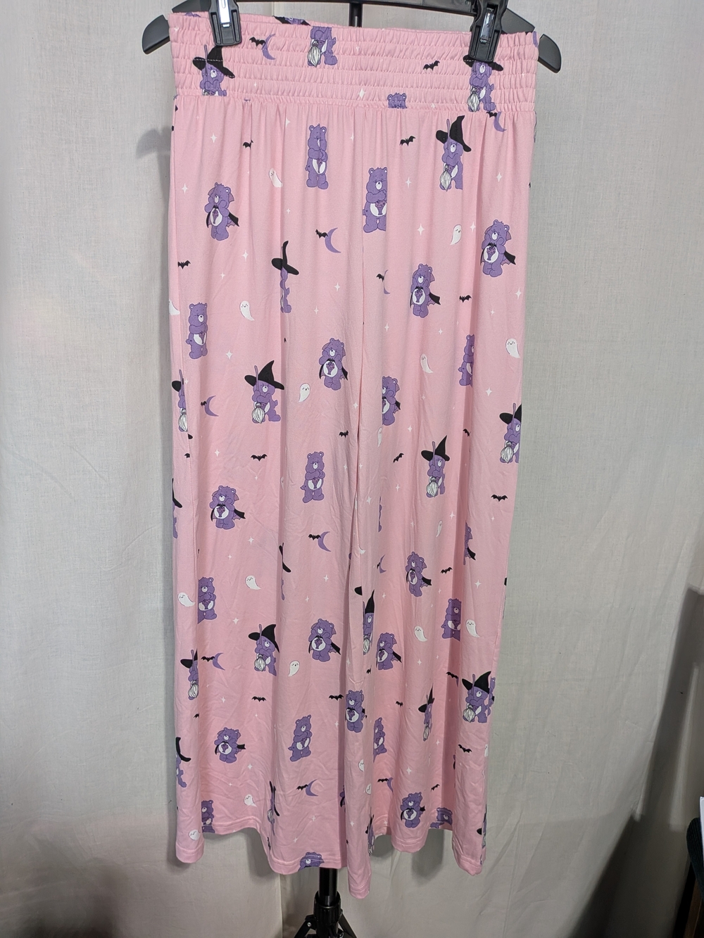 munki munki Pink Pajama Bottoms with Purple Care Bear Print NWOT